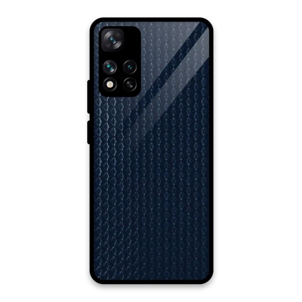 Blue Pattern Glass Back Case for Xiaomi 11i HyperCharge 5G